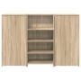 Mostrador de recepción roble sonoma 155x50x103,5 cm en Oficina | Comprar online en Foru.es