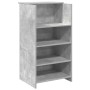 Mostrador de recepción gris hormigón 155x50x103,5 cm en Oficina | Comprar online en Foru.es