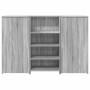 Mostrador de recepción sonoma gris 155x50x103,5 cm en Oficina | Comprar online en Foru.es