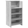 Mostrador de recepción sonoma gris 155x50x103,5 cm en Oficina | Comprar online en Foru.es