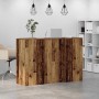 Mostrador de recepción madera vieja 155x50x103,5 cm en Oficina | Comprar online en Foru.es