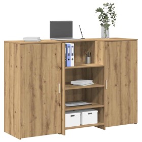 Mostrador de recepción roble artisian 155x50x103,5 cm en Oficina | Comprar online en Foru.es