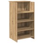 Mostrador de recepción roble artisian 155x50x103,5 cm en Oficina | Comprar online en Foru.es