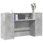 Mostrador de recepción gris hormigón 180x50x103,5 cm en Oficina | Comprar online en Foru.es