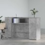 Mostrador de recepción gris hormigón 180x50x103,5 cm en Oficina | Comprar online en Foru.es
