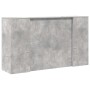 Mostrador de recepción gris hormigón 180x50x103,5 cm en Oficina | Comprar online en Foru.es