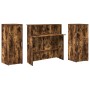 Mostrador de recepción roble ahumado 180x50x103,5 cm en Oficina | Comprar online en Foru.es