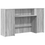 Mostrador de recepción sonoma gris 180x50x103,5 cm en Oficina | Comprar online en Foru.es