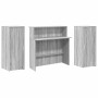Mostrador de recepción sonoma gris 180x50x103,5 cm en Oficina | Comprar online en Foru.es