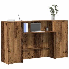 Mostrador de recepción madera vieja 180x50x103,5 cm en Oficina | Comprar online en Foru.es