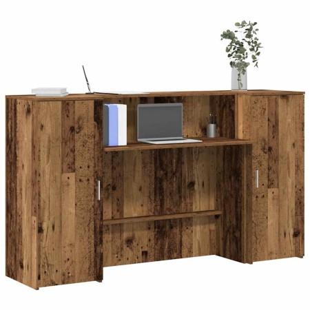 Mostrador de recepción madera vieja 180x50x103,5 cm en Oficina | Comprar online en Foru.es