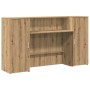 Mostrador de recepción roble artisian 180x50x103,5 cm en Oficina | Comprar online en Foru.es