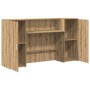 Mostrador de recepción roble artisian 180x50x103,5 cm en Oficina | Comprar online en Foru.es