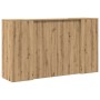 Mostrador de recepción roble artisian 180x50x103,5 cm en Oficina | Comprar online en Foru.es