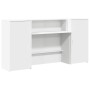 Mostrador de recepción blanco 200x50x103,5 cm madera ingeniería en Oficina | Comprar online en Foru.es