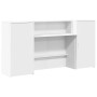 Mostrador de recepción blanco 200x50x103,5 cm madera ingeniería en Oficina | Comprar online en Foru.es
