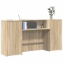 Mostrador de recepción roble sonoma 200x50x103,5 cm en Oficina | Comprar online en Foru.es