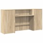 Mostrador de recepción roble sonoma 200x50x103,5 cm en Oficina | Comprar online en Foru.es