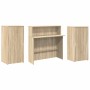 Mostrador de recepción roble sonoma 200x50x103,5 cm en Oficina | Comprar online en Foru.es