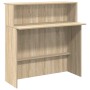Mostrador de recepción roble sonoma 200x50x103,5 cm en Oficina | Comprar online en Foru.es