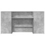 Mostrador de recepción gris hormigón 200x50x103,5 cm en Oficina | Comprar online en Foru.es