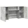 Mostrador de recepción gris hormigón 200x50x103,5 cm en Oficina | Comprar online en Foru.es