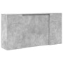 Mostrador de recepción gris hormigón 200x50x103,5 cm en Oficina | Comprar online en Foru.es