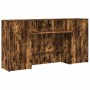 Mostrador de recepción roble ahumado 200x50x103,5 cm en Oficina | Comprar online en Foru.es