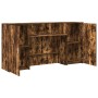 Mostrador de recepción roble ahumado 200x50x103,5 cm en Oficina | Comprar online en Foru.es