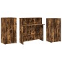 Mostrador de recepción roble ahumado 200x50x103,5 cm en Oficina | Comprar online en Foru.es