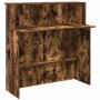 Mostrador de recepción roble ahumado 200x50x103,5 cm en Oficina | Comprar online en Foru.es