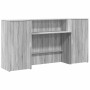 Mostrador de recepción sonoma gris 200x50x103,5 cm en Oficina | Comprar online en Foru.es