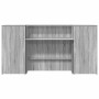 Mostrador de recepción sonoma gris 200x50x103,5 cm en Oficina | Comprar online en Foru.es