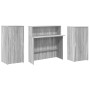 Mostrador de recepción sonoma gris 200x50x103,5 cm en Oficina | Comprar online en Foru.es