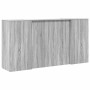 Mostrador de recepción sonoma gris 200x50x103,5 cm en Oficina | Comprar online en Foru.es