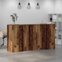 Mostrador de recepción madera vieja 200x50x103,5 cm en Oficina | Comprar online en Foru.es