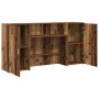 Mostrador de recepción madera vieja 200x50x103,5 cm en Oficina | Comprar online en Foru.es