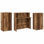 Mostrador de recepción madera vieja 200x50x103,5 cm en Oficina | Comprar online en Foru.es