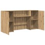Mostrador de recepción roble artisian 200x50x103,5 cm en Oficina | Comprar online en Foru.es