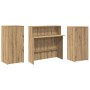 Mostrador de recepción roble artisian 200x50x103,5 cm en Oficina | Comprar online en Foru.es