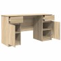 Escritorio Roble Sonoma 140 x 49 x 76 cm Madera contrachapada en Oficina | Comprar online en Foru.es