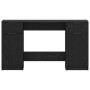 Escritorio Roble Negro 133 x 50 x 75 cm Madera de ingeniería en Oficina | Comprar online en Foru.es