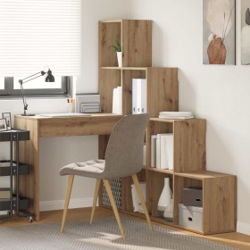 Escritorio de Esquina Roble artesanal 101,5 x 149,5 x 149,5 cm en Oficina | Comprar online en Foru.es