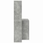 Escritorio con estante Gris Concreto 138,5 x 55 x 143 cm en Oficina | Comprar online en Foru.es