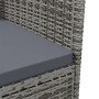 Set comedor de jardín 3 piezas con cojines ratán sintético gris en Conjuntos de jardín | Comprar online en Foru.es