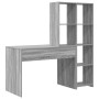 Escritorio Gris Sonoma 138,5 x 55 x 143 cm Madera de ingeniería en Oficina | Comprar online en Foru.es