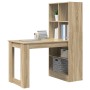 Escritorio Roble Sonoma 122 x 67 x 145 cm Madera de ingeniería en Oficina | Comprar online en Foru.es