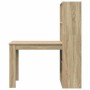 Escritorio Roble Sonoma 122 x 67 x 145 cm Madera de ingeniería en Oficina | Comprar online en Foru.es