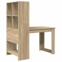Escritorio Roble Sonoma 122 x 67 x 145 cm Madera de ingeniería en Oficina | Comprar online en Foru.es