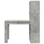 Escritorio Gris Concreto 122 x 67 x 145 cm Madera de ingeniería en Oficina | Comprar online en Foru.es